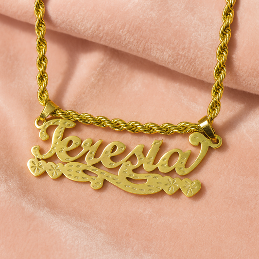 Rope Chain Name Necklace